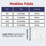 Traje Tirana Diablada Blanco 3 Piezas Niña Baile Típico Fiestas Patrias