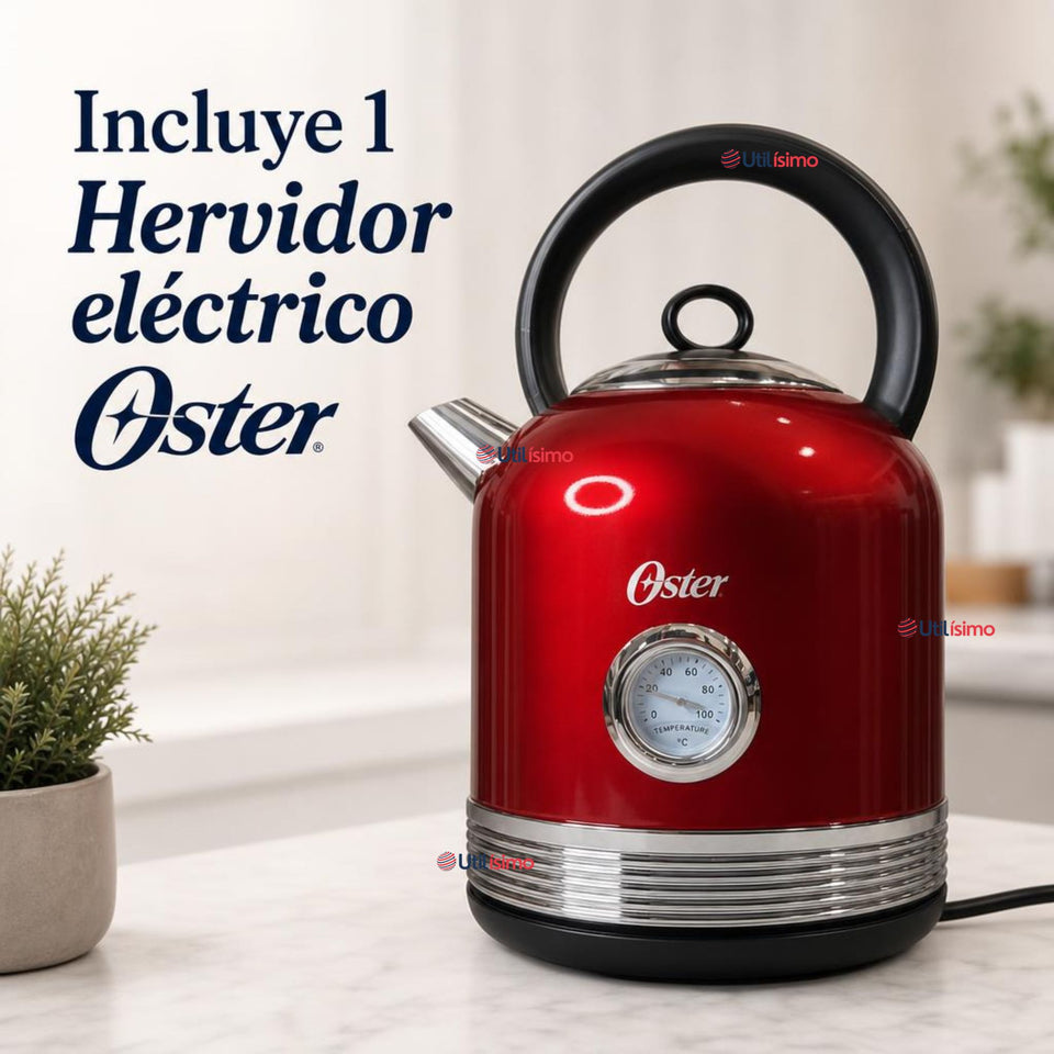 Hervidor eléctrico Oster® con capacidad de 2.5 L BVSTKT900R