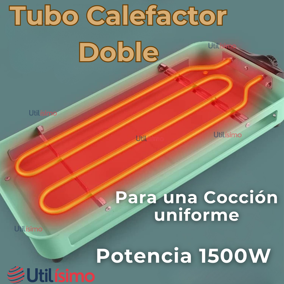 Asador Parrillera Eléctrico Doble Nivel 1500w Churrasquera Portátil