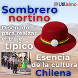 Sombrero Nortino Fiestas Patrias Gorro Niña Baile Danzas Rojo