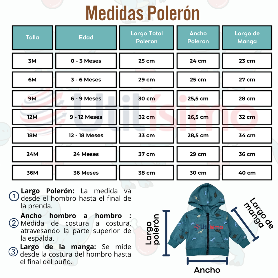 Buzo Polerón Con Capucha 2 Piezas Bebé Niño Green Dinosaur