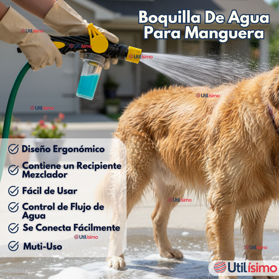 Pistola de Riego con Dispensador Pulverizador de Espuma