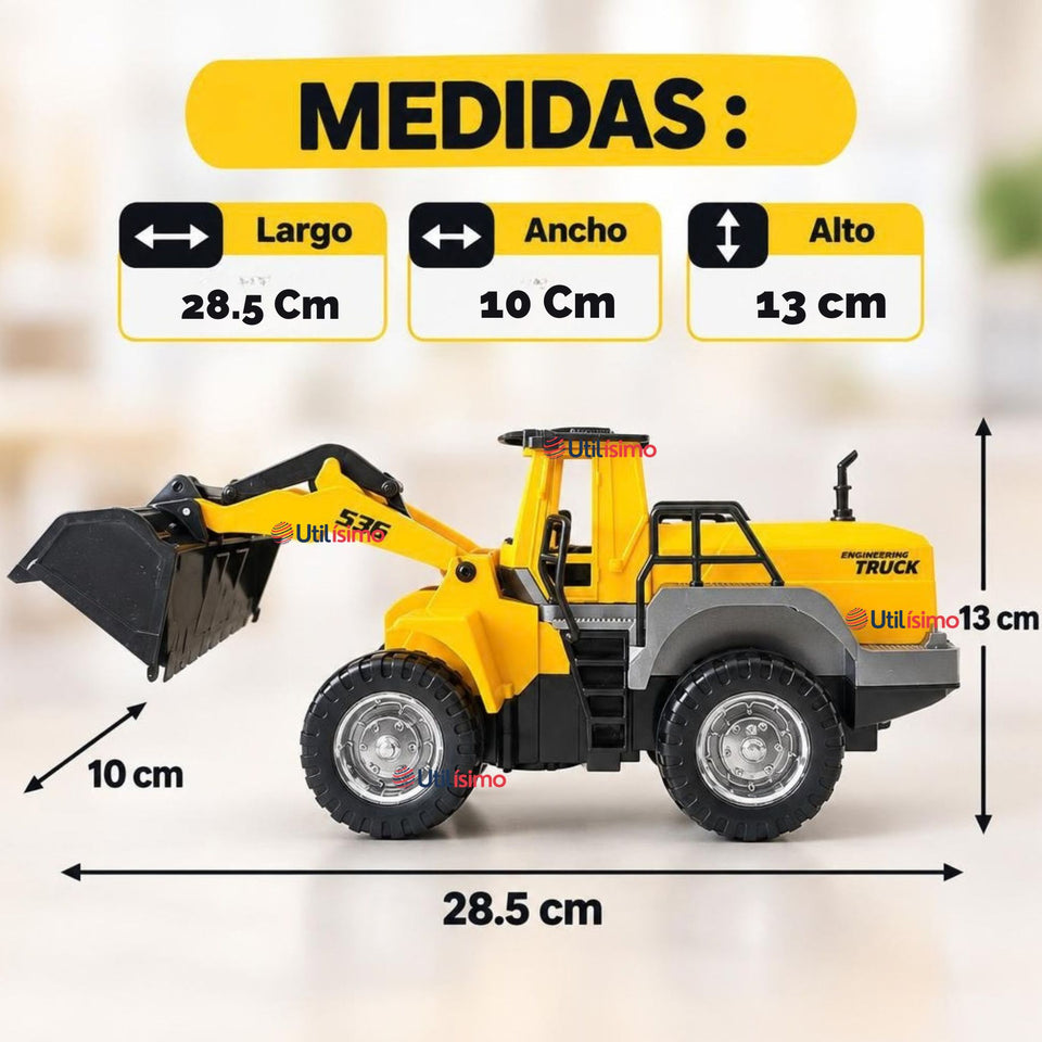 Excavadora Juguete Infantil Camión De Luces y Sonidos Interactivo Niño