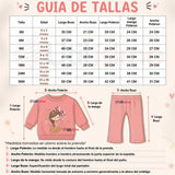 Conjunto 2 Piezas Polerón y Pantalón 100% Algodón Tedmimak Bebé Niña Beautiful pink