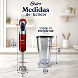 Batidora de inmersión Oster® con cuchilla Quad FPSTHB5102R