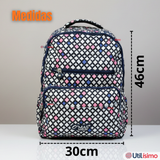 Mochila Escolar Con Estuche 46cm Poliéster Impermeable Niña Juvenil