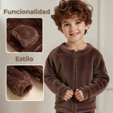 Conjunto Frizado Polar 2 Piezas Niño Marron