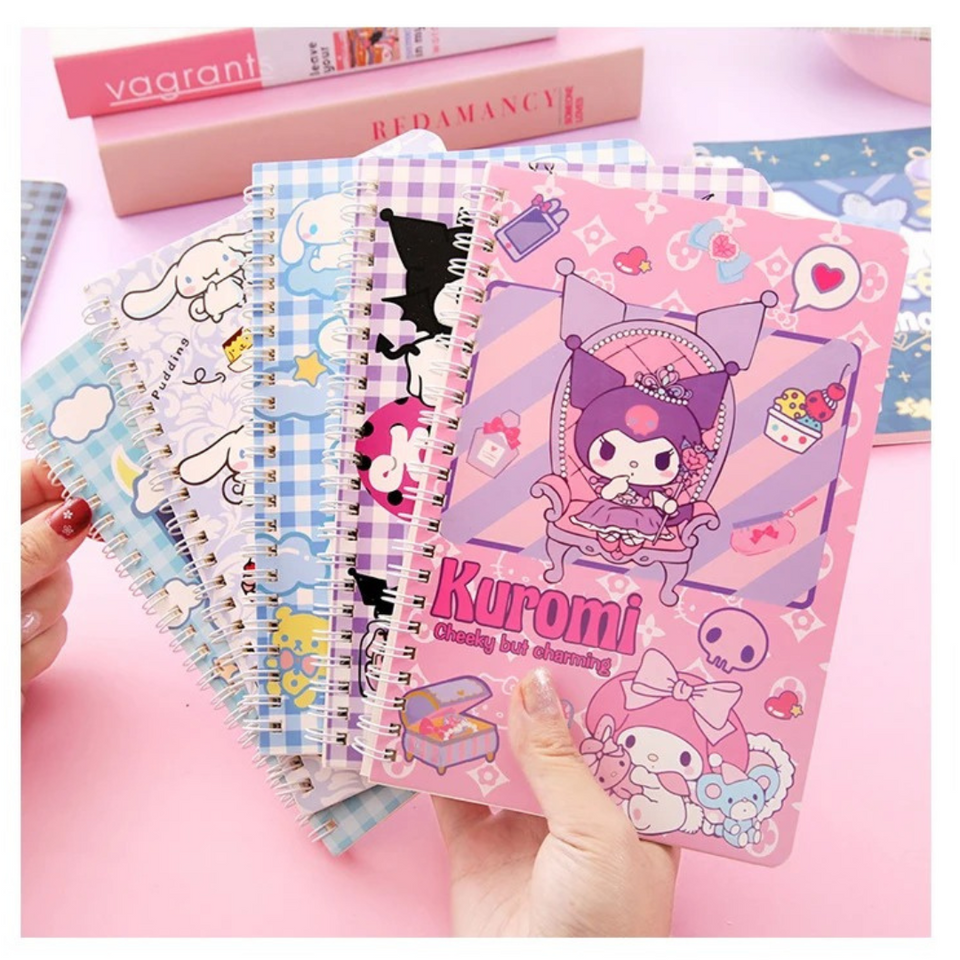 Cuadernos Universitarios Kuromi Marca Pro Arte Diseños Surtidos 100 Hojas (1 Unidad)