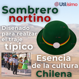 Sombrero Nortino Fiestas Patrias Gorro Niña Baile Danzas Verde