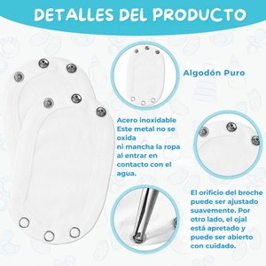 Pack 5 Unidades Extensor Body Bebé +Pack 5 Bodys Algodón Niña Sin Mangas Blanco Flores