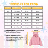 Buzo Polerón Conjunto Polar Niña Capucha Orejitas Rosa