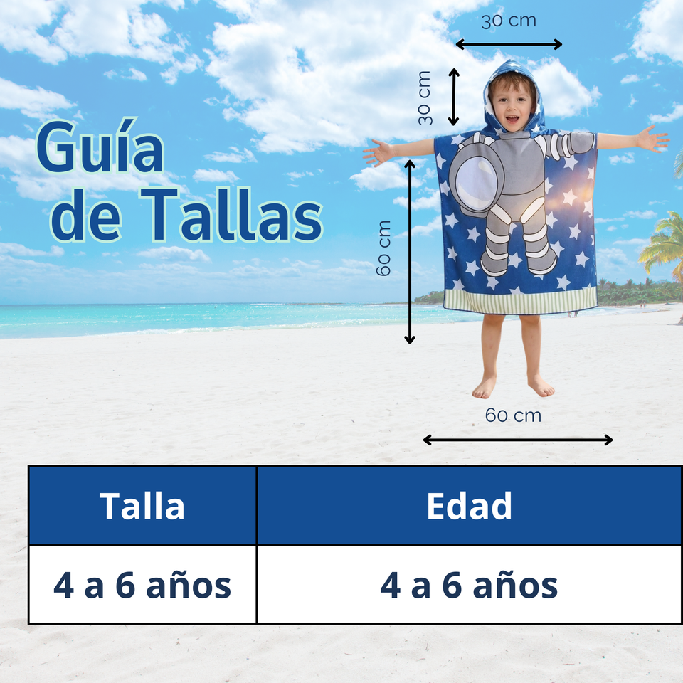 Toalla De Baño Playa Con Capucha Niño y Niña Diseños