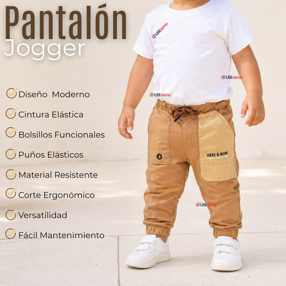 Jogger Infantil Pantalón De Buzo Niño Reforzado Calidad Premium