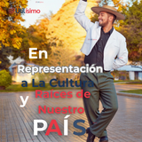 Pantalón Huaso Juvenil Gris con Rayas Fiestas Patrias