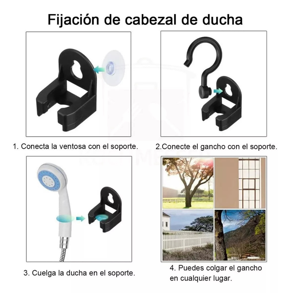 Ducha Portátil Recargable USB Camping Exteriores Ducha Al Aire Libre