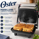 Plancha panini Oster® Antiadherente compacta CKSTPA2880