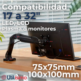 Soporte TV y Monitor Ajustable 9Kg 17 a 32 Pulgadas 17 19 22 24 27 28 29 32