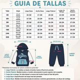 Conjunto 2 Piezas Polerón y Buzo 100% Algodón Tedmimak Bebé Niño Brooklyn