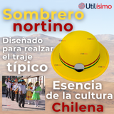 Sombrero Nortino Fiestas Patrias Gorro Niña Baile Danzas Amarillo