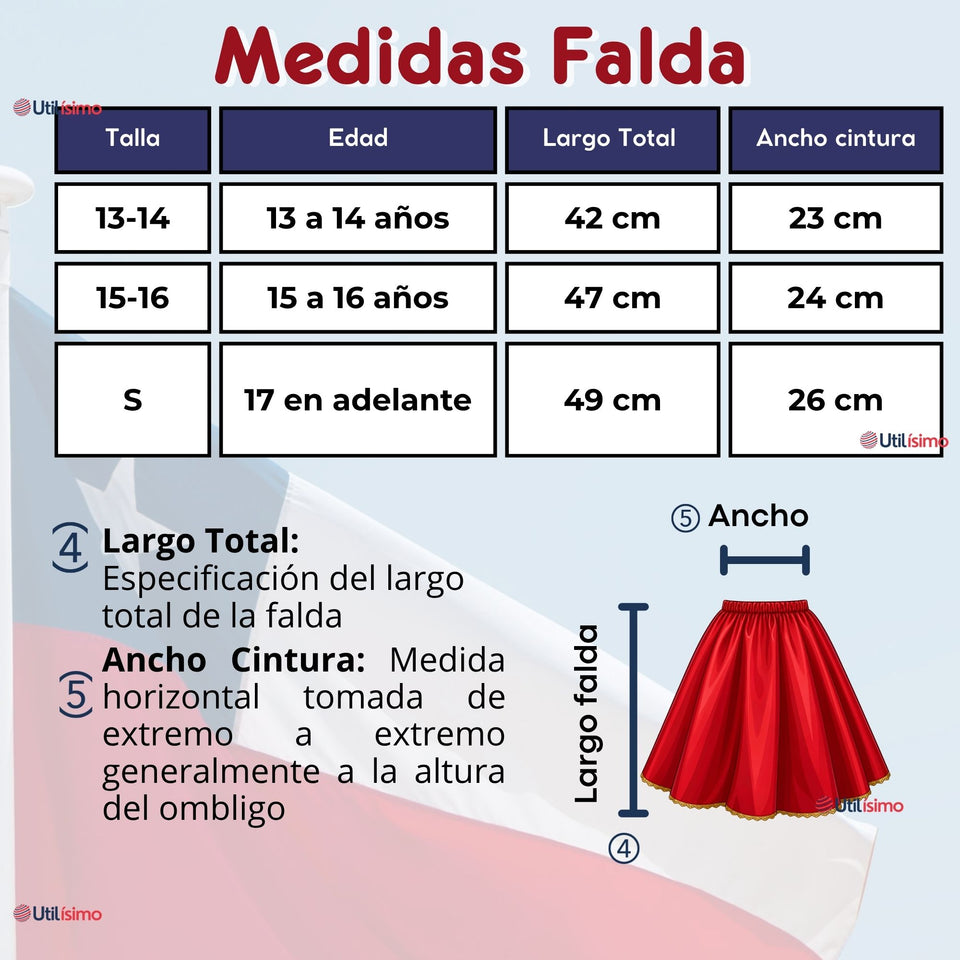 Traje Tirana Diablada Rojo 3 Piezas Adolescente Baile Típico Fiestas Patrias