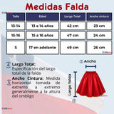 Traje Tirana Diablada Rojo 3 Piezas Adolescente Baile Típico Fiestas Patrias
