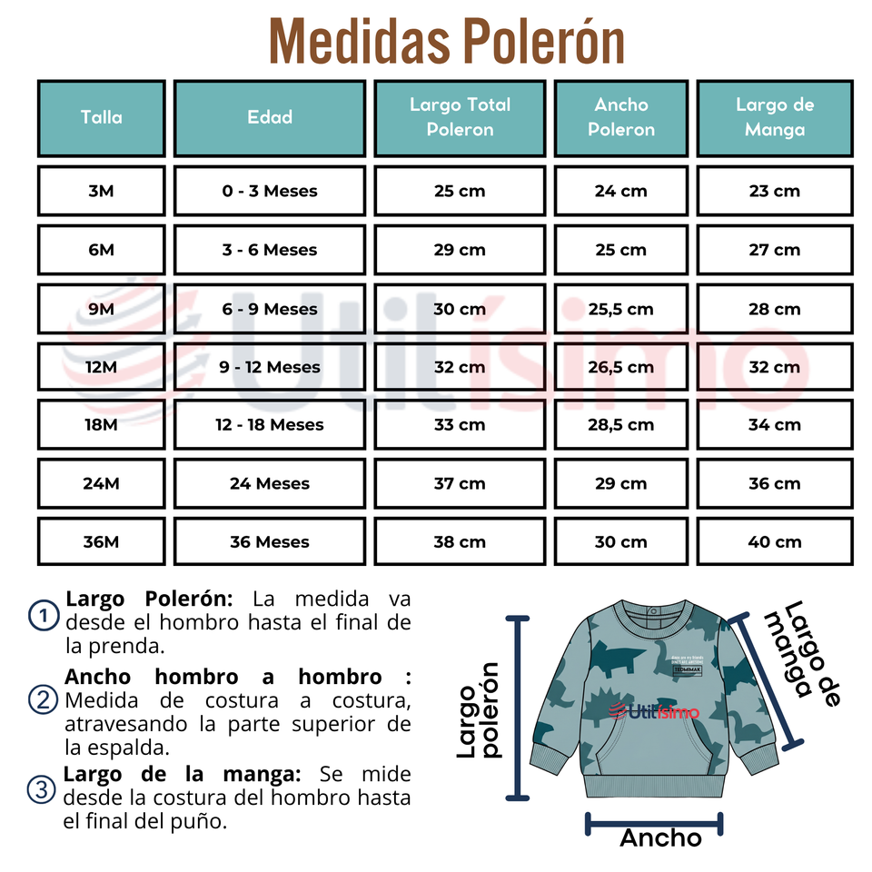 Conjunto Buzo Polerón 2 Piezas Bebé Niño Estampado Dinosaur