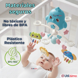 Móvil Giratorio Musical Proyector Bebé Niño Azul