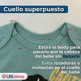 Pack 4 Bodys Niño Manga Corta Tedmimak 100% Algodón Ready for Fun