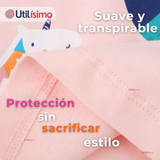 Polera Manga Larga Niña 100% Algodón Dinosauro Unicornio Rosado Camiseta