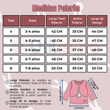 Conjunto Buzo Polera Chaleco 3 Piezas Niña Tedmimak Pretty Friend