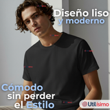 Pack 6 Camisetas Poleras 100% Algodón Básica Lisa Elástica Hombre Colores Surtidos