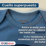 Pack 5 Bodys Niño Manga Corta Tedmimak 100% Algodón Baby BE KIND