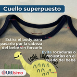 Pack 4 Bodys Niño Manga Corta Tedmimak 100% Algodón Dino Aventura