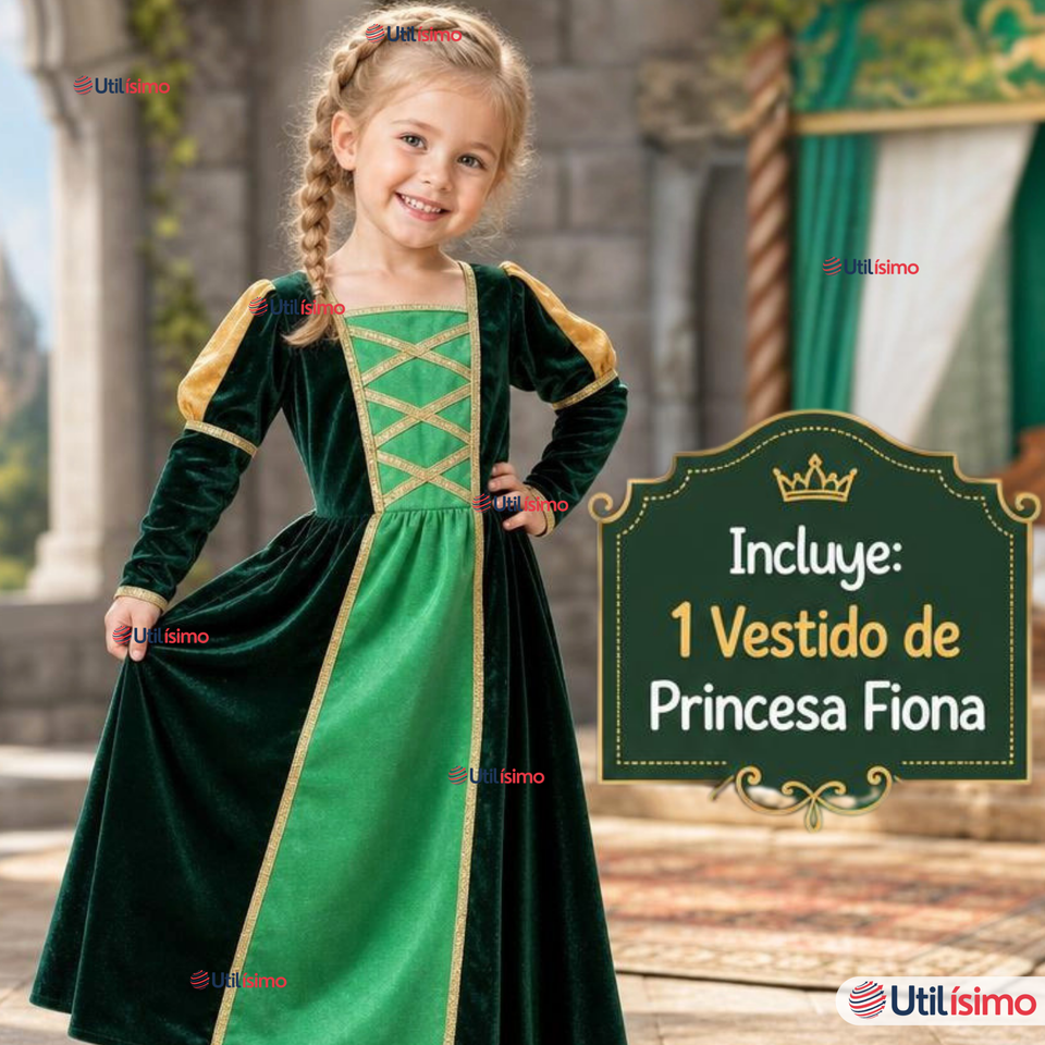Disfraz Princesa Fiona Shrek Cosplay Niña
