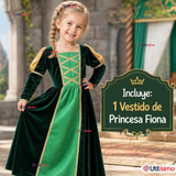 Disfraz Princesa Fiona Shrek Cosplay Niña