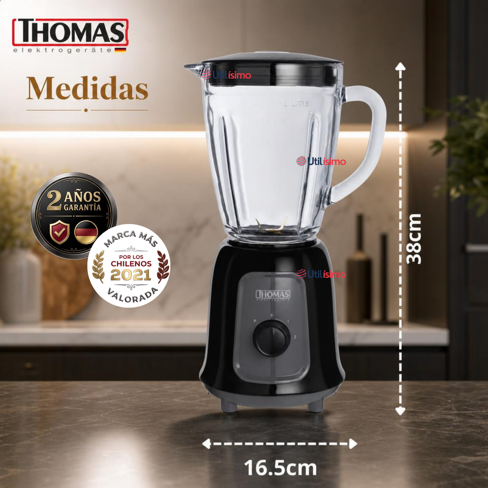 Licuadora 1,5lts Thomas Th-330v Color Negro 600W