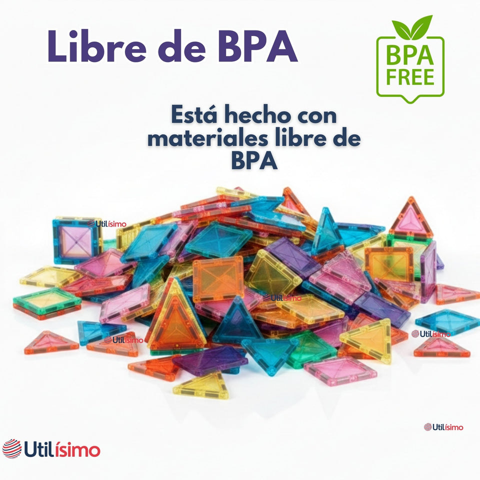 Juego Bloques De Construcción Magnéticos 3D 66 Piezas para Niños