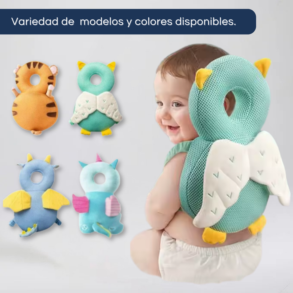 Mochila Protectora Cabeza Bebé Niño Antigolpes Almohadilla Ajustable Surtido