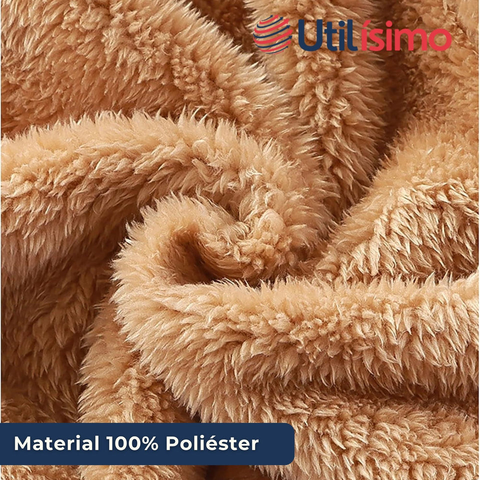 Chaqueta Polar con Capucha Niño Animalitos Cafè