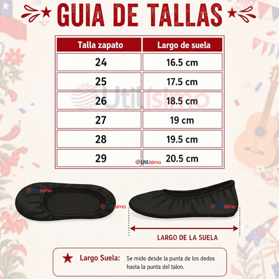 Zapatillas Chicle Negras Niña Bailes Danza Fiestas Patrias Talla 24-29