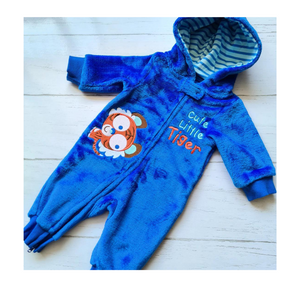 Enterito Bebe Niño Pijama Tedmimak Plush Azul