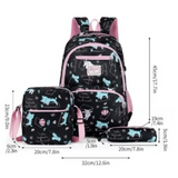 Mochila Escolar Lonchera y Estuche Jump 45x32x19cm