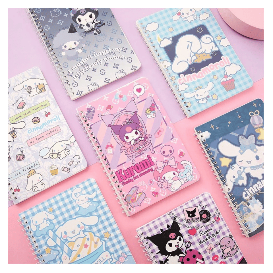 Pack 5 Cuadernos Universitarios Kuromi Marca Pro Arte Diseños Surtidos 100 Hojas