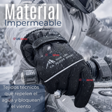 Guantes Para Moto Impermeables Negro Touchscreen Antideslizantes Térmicos