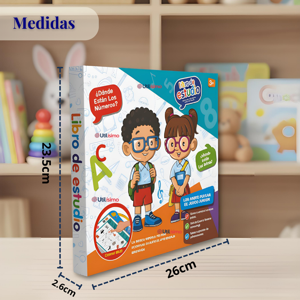Libro Didáctico Interactivo Aprendizaje Bilingüe Juguete Para Niños