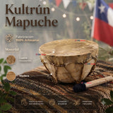 Kultrun Mapuche Instrumento musical Baile Típico 16cm