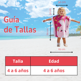 Toalla De Baño Playa Con Capucha Niño y Niña Diseños