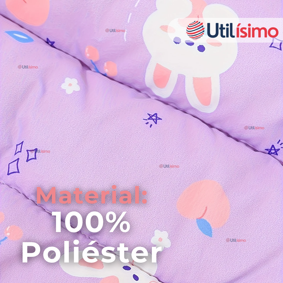 Parka Térmica Con Capucha Y Orejitas Estampado Conejito Niña