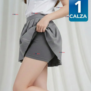 Calza Corta Escolar Color Gris Pata Deportivas Juvenil