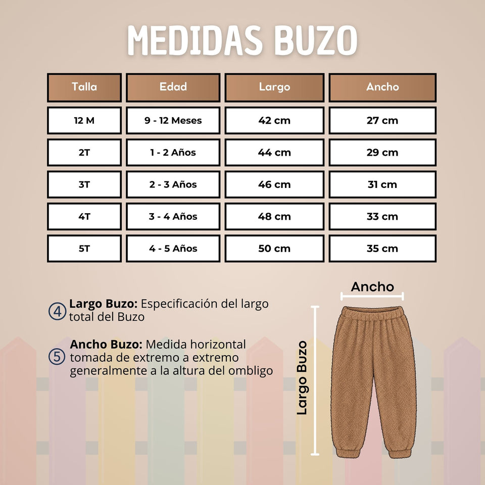 Buzo Polerón Conjunto Polar Niño Con Capucha Unicolor Café